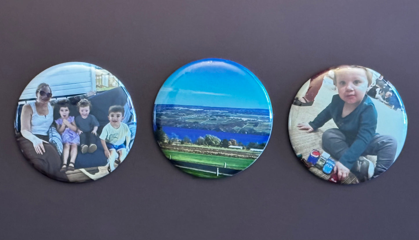 Circle Custom Photo Magnets