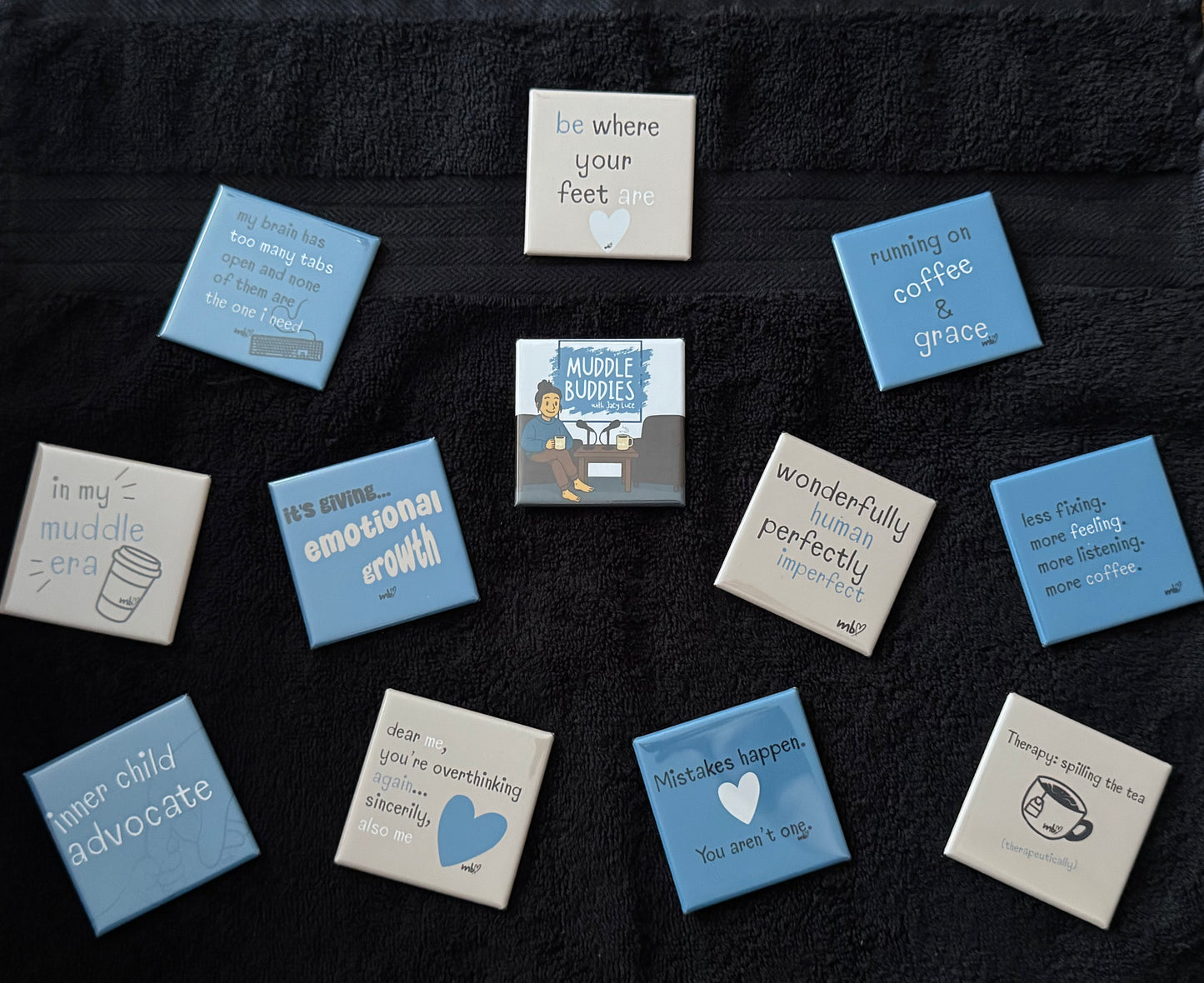 Muddle Buddies Podcast Encouragement Magnets - Random Pack