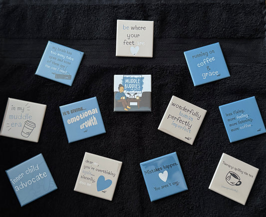Muddle Buddies Podcast Encouragement Magnets - Random Pack