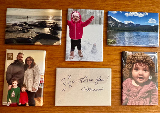 6 Rectangle Custom Photo Magnets